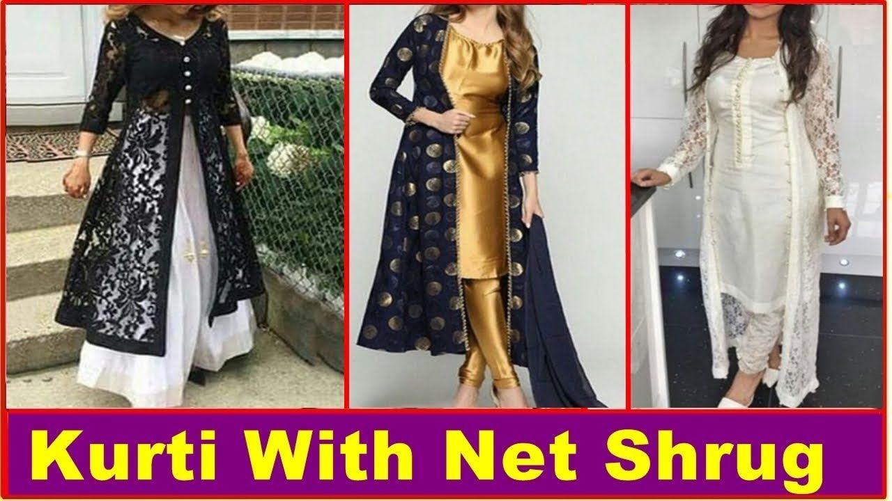 1280x720 Free download Kurti With Net Shrug Latest Long Shrug Design Photo image [1280x720] for your Desktop, Mobile & Tablet. Explore Shrug Wallpaper