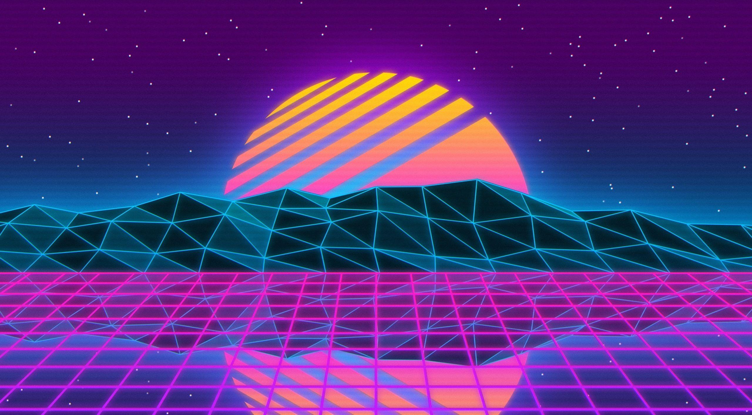 2560x1413 Vaporwave, Music, Blue, Wallpaper .