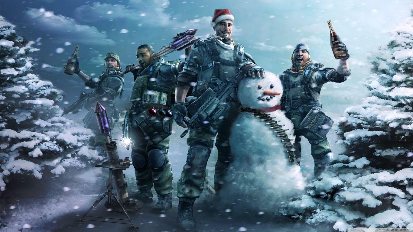 1366x768 Christmas Gaming Wallpaperwallpaper.dog