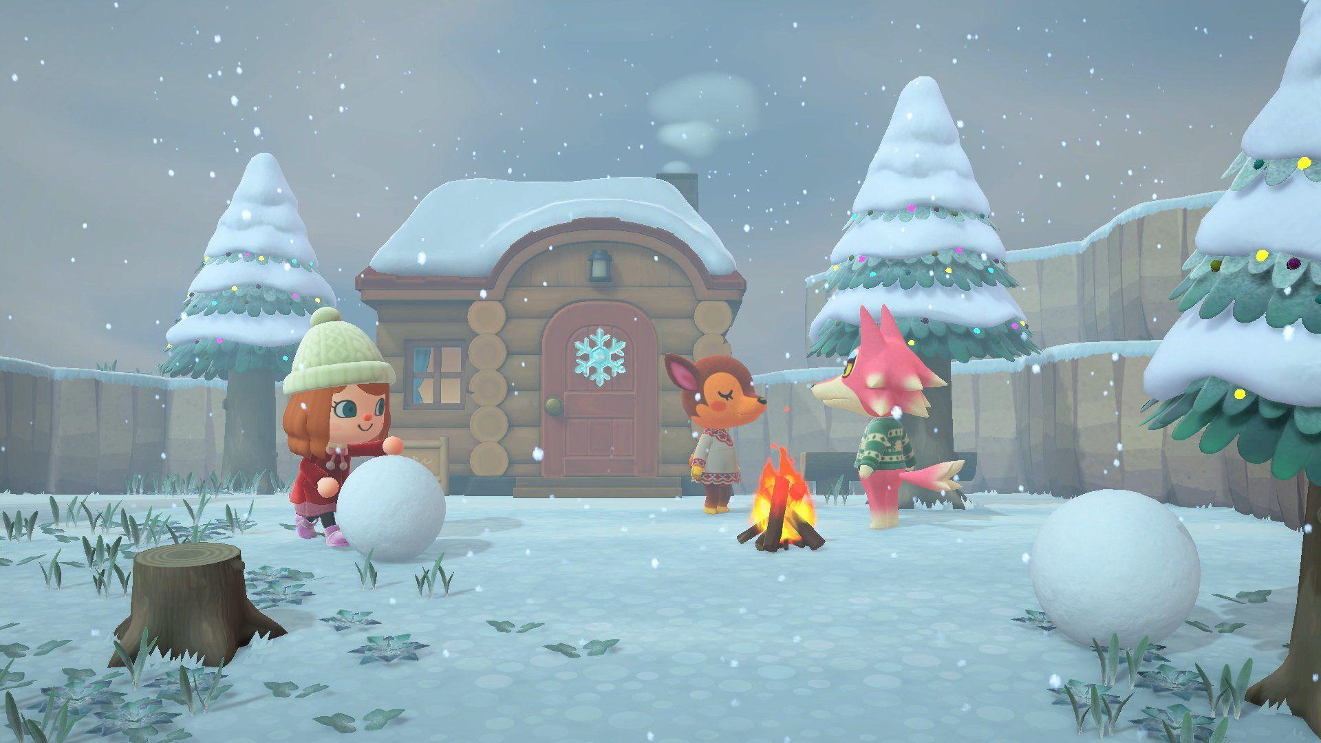 1920x1080 Animal Crossing: New Horizons: Snowman .