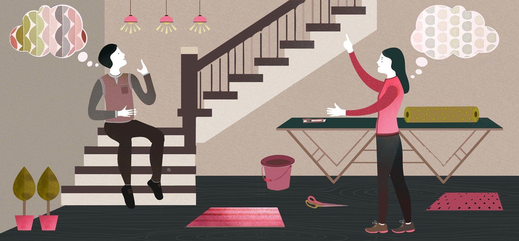 1769x823 Wallpaper in stairways make walking up the stairs fun!. Blog