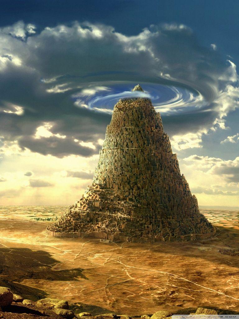 768x1024 Babel Tower Fantasy Ultra HD Desktop .