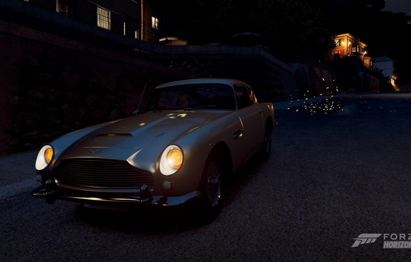 1332x850 Wallpaper night, sparks, aston martin .