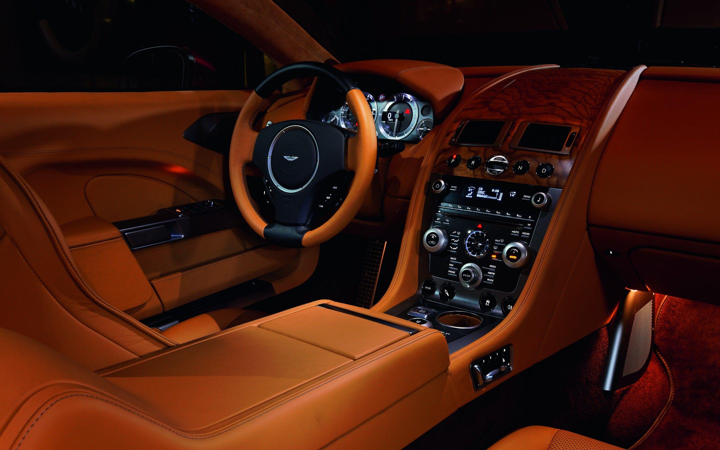 2880x1800 Aston Martin Rapide interior wallpaper .