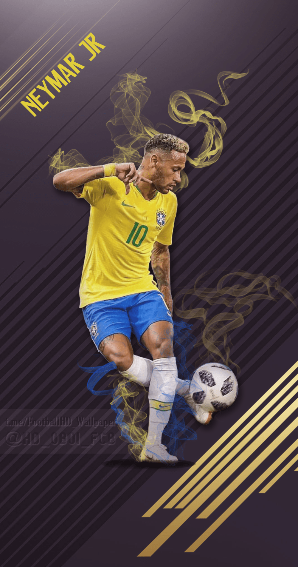 Neymar Jr Brazil Wallpaper by RakaGFX on DeviantArt