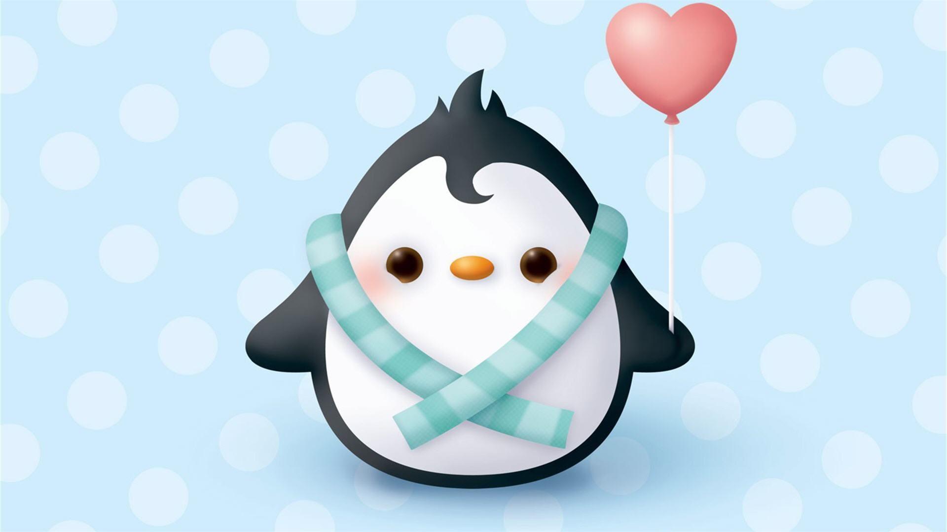 1920x1080 Penguin Wallpaper Cartoon Art .clipart