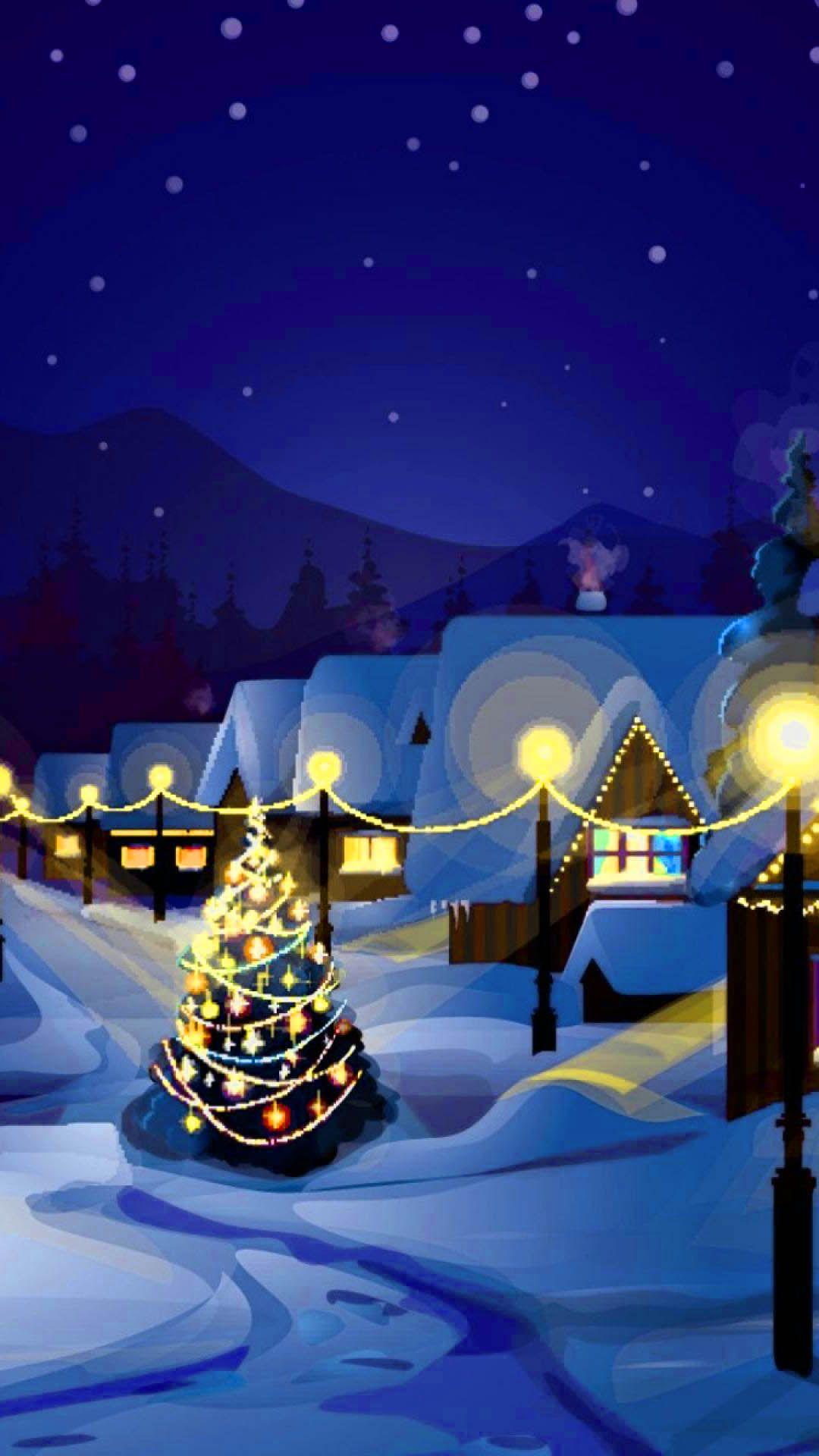 1080x1920 Winter Christmas Wallpaper .