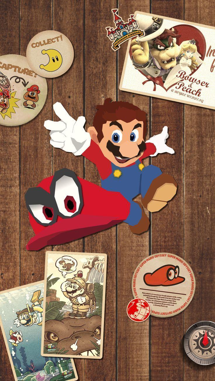 736x1306 I made a Super Mario Odyssey wallpaper .com