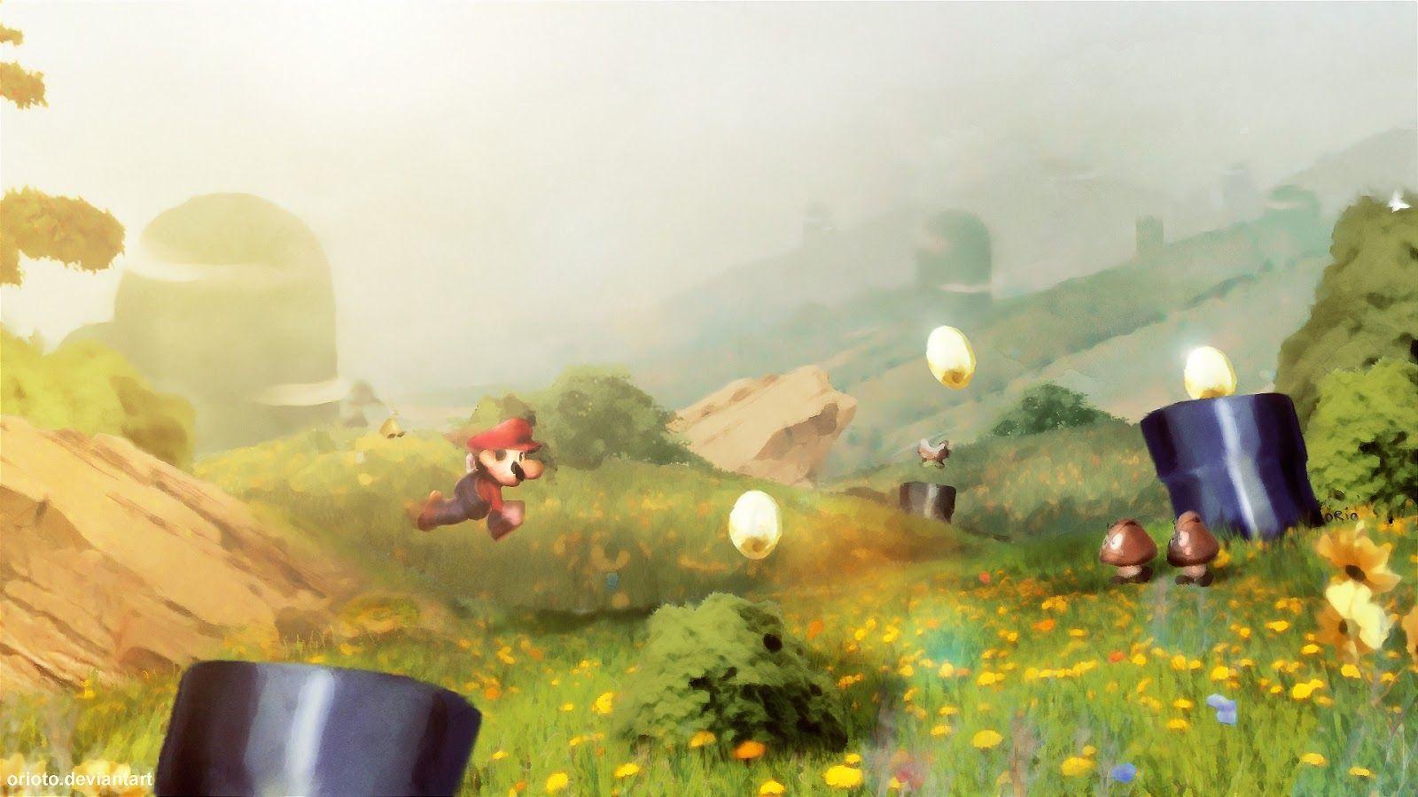 1600x900 HD 4K Mario Wallpaper For Desktop .