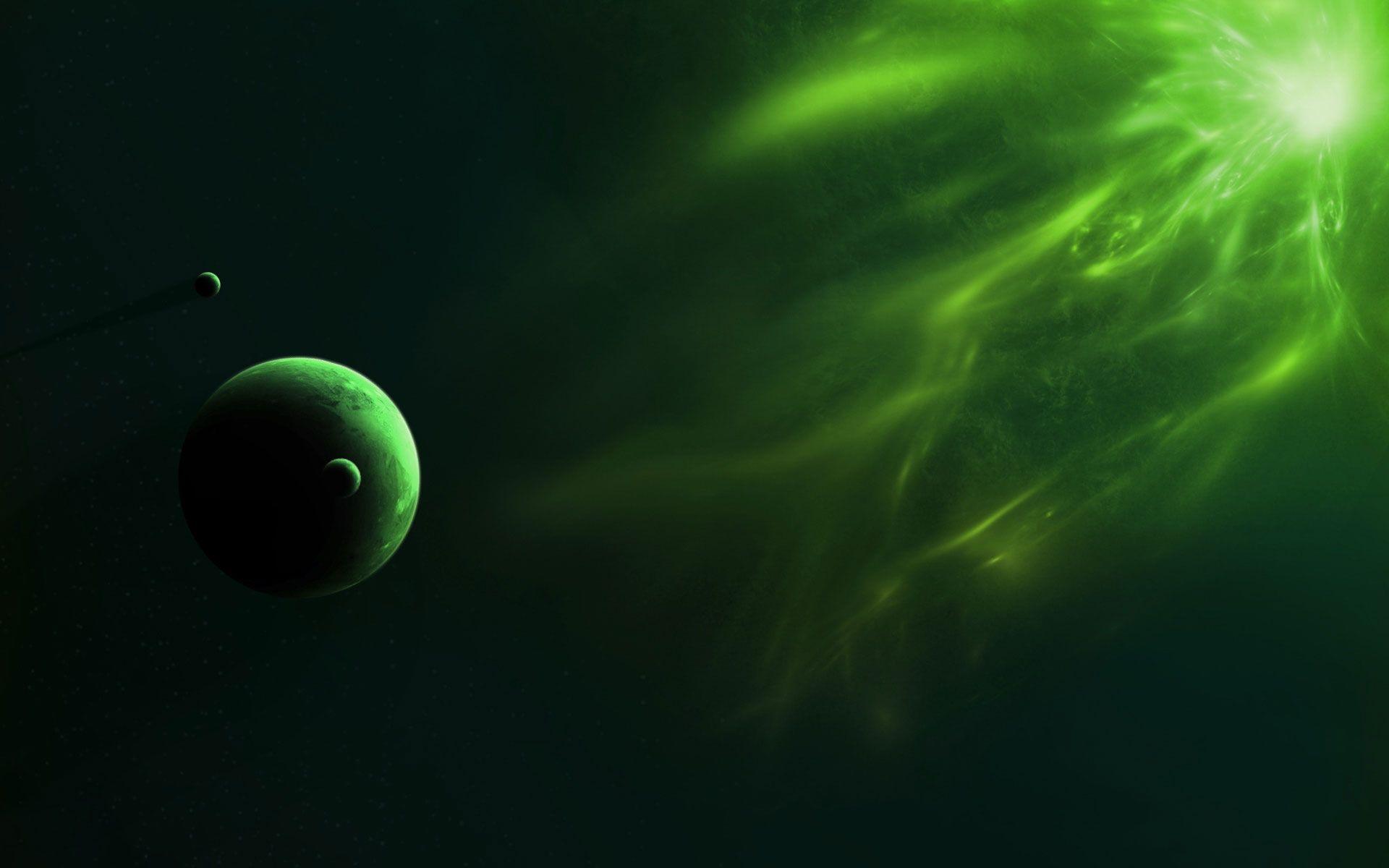 1920x1200 Green Space Wallpaper -