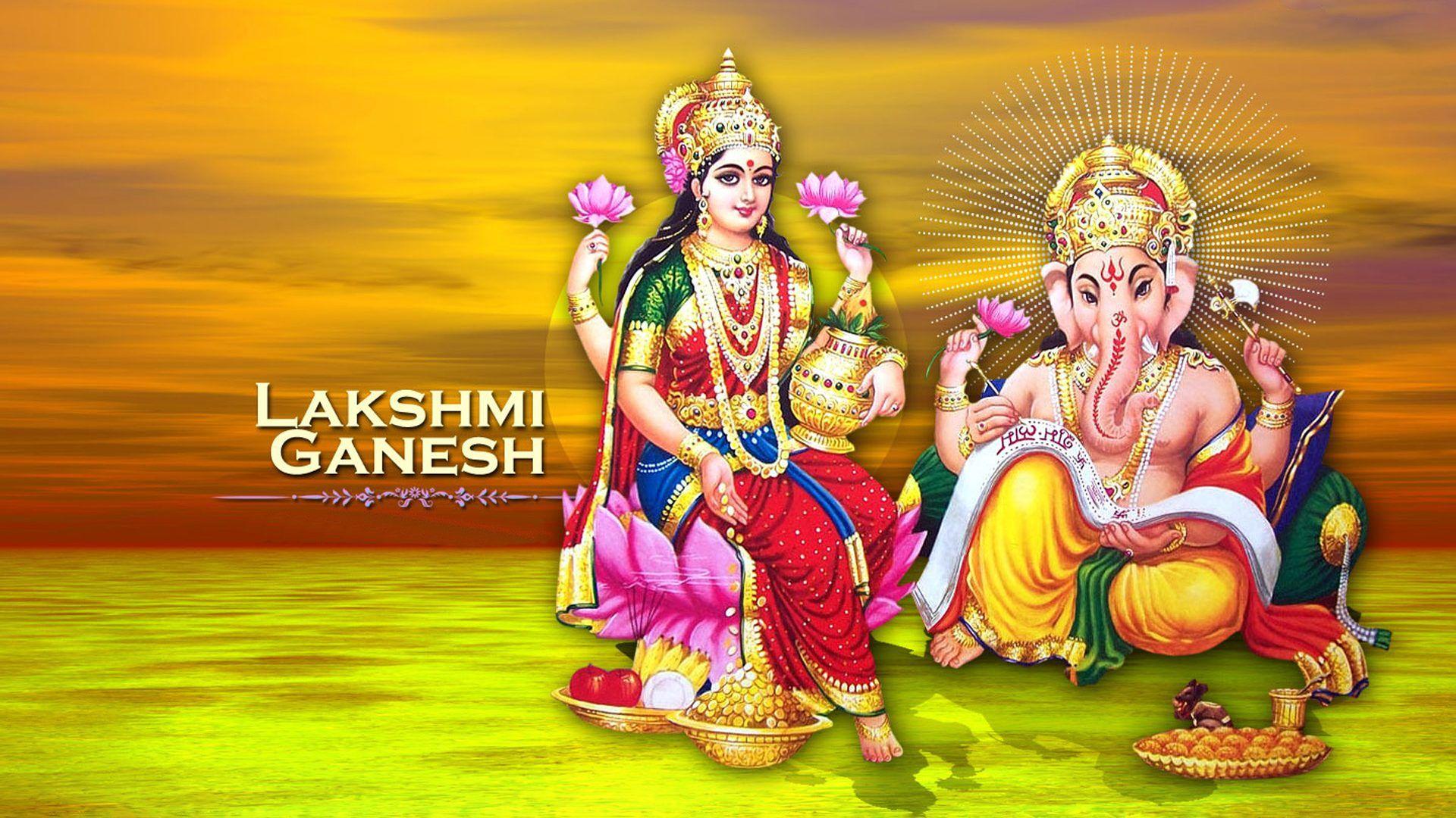 1920x1080 Laxmi Ganesh Hindu Religious HD .