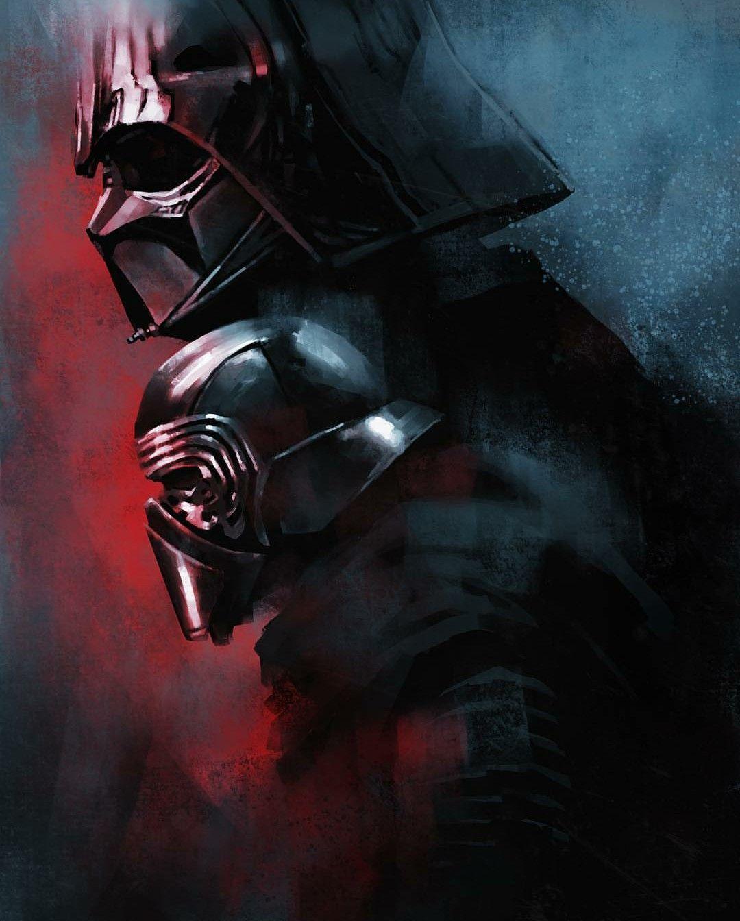 1080x1344 Darth Vader & Kylo Ren. Star wars .com
