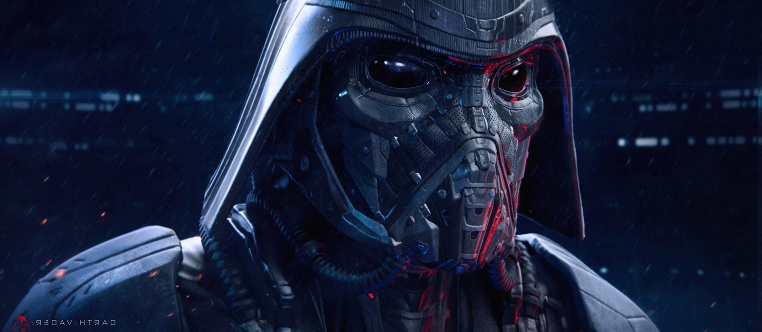 2430x1059 Darth Vader Star Wars Art Wallpaper .