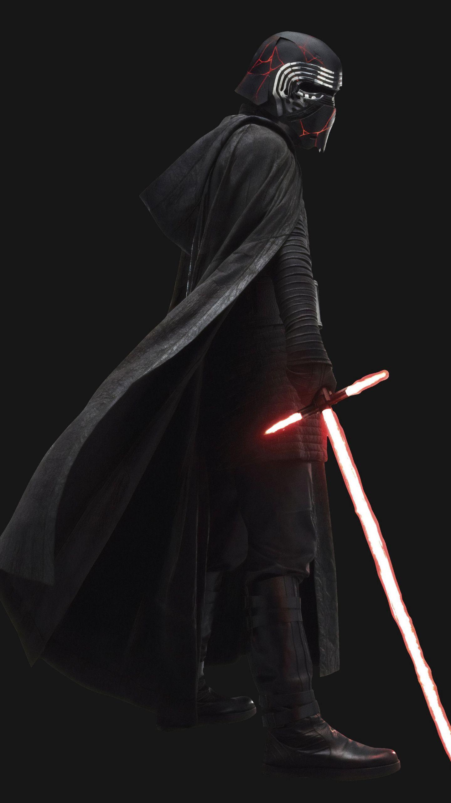 1440x2560 Star Wars Rise Of Skywalker Kylo Ren Lightsaber HD Wallpaper