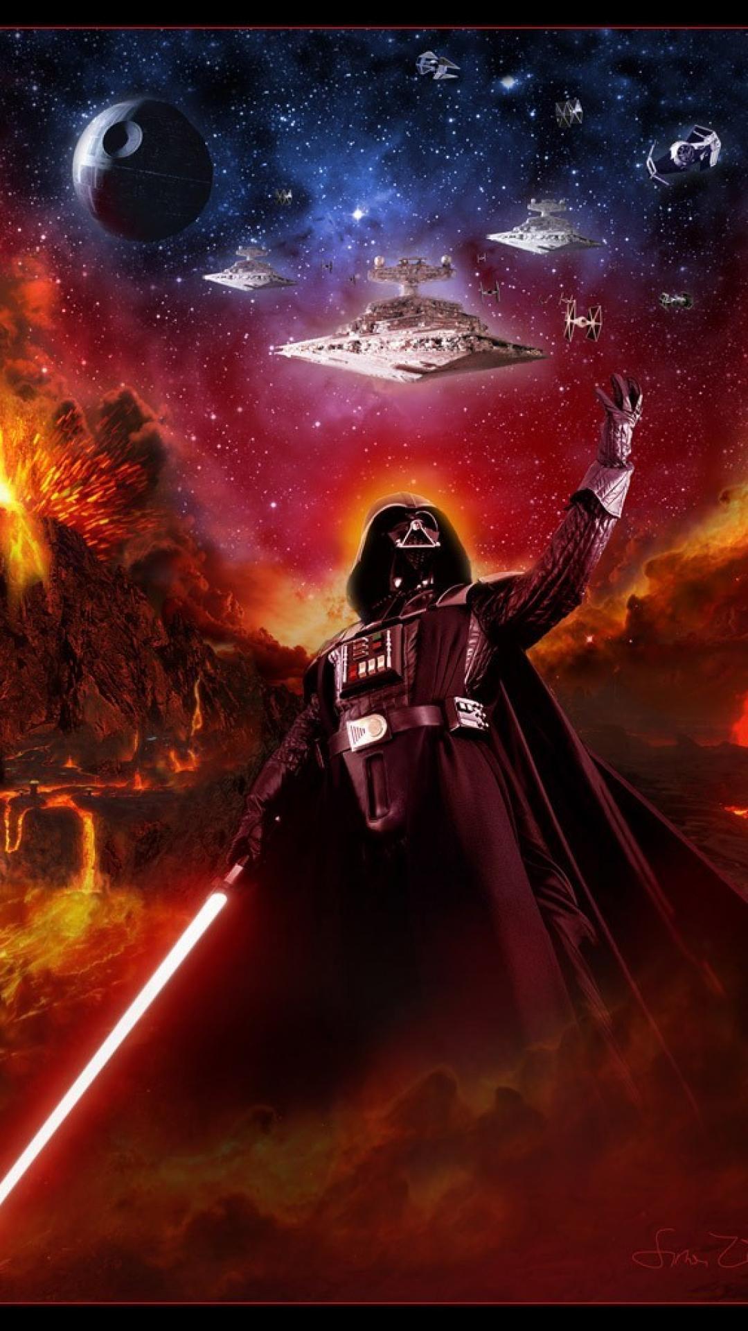 1080x1920 Darth Vader And Jedi Queen Wallpaper .