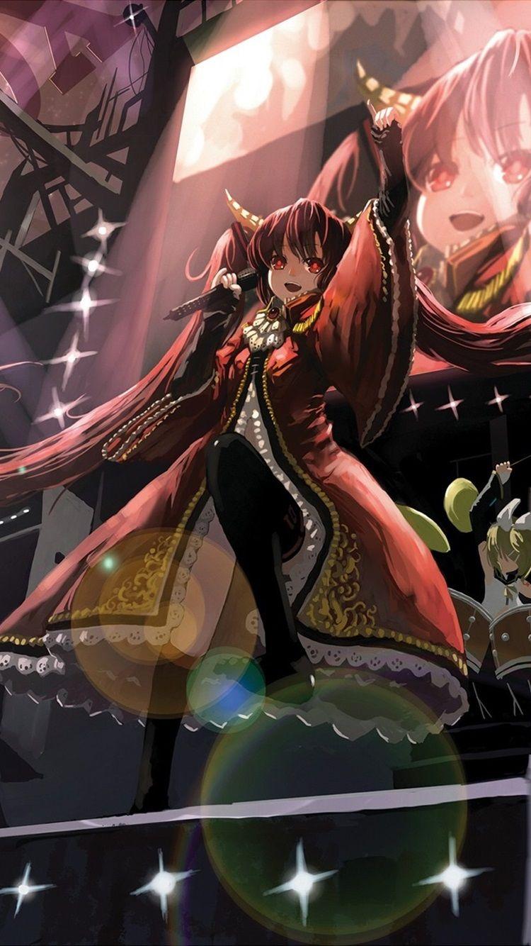 750x1334 Anime Girl Singing, Stage 750x1334 .best