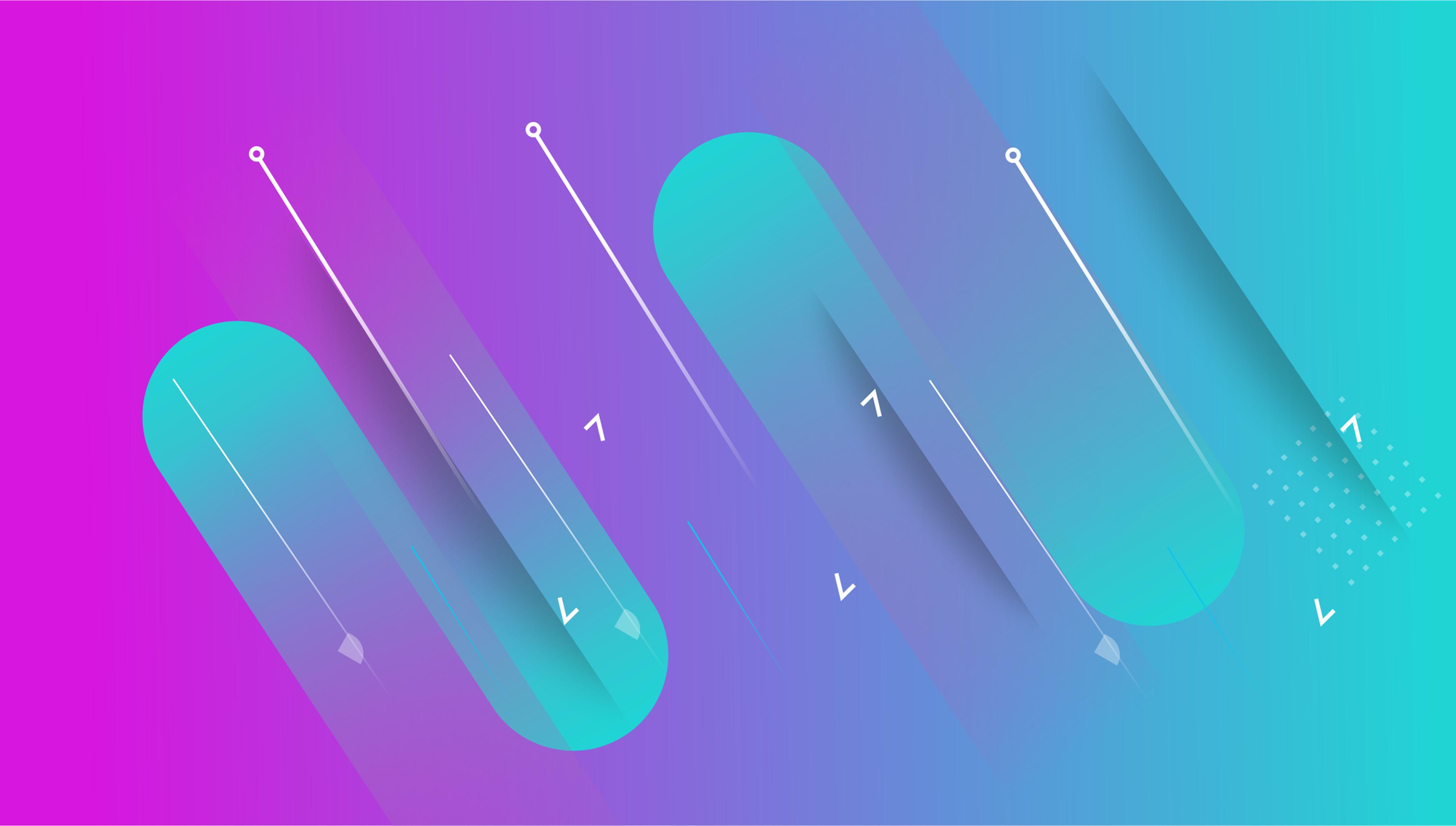 5000x2838 colorful minimal abstract art geometric .