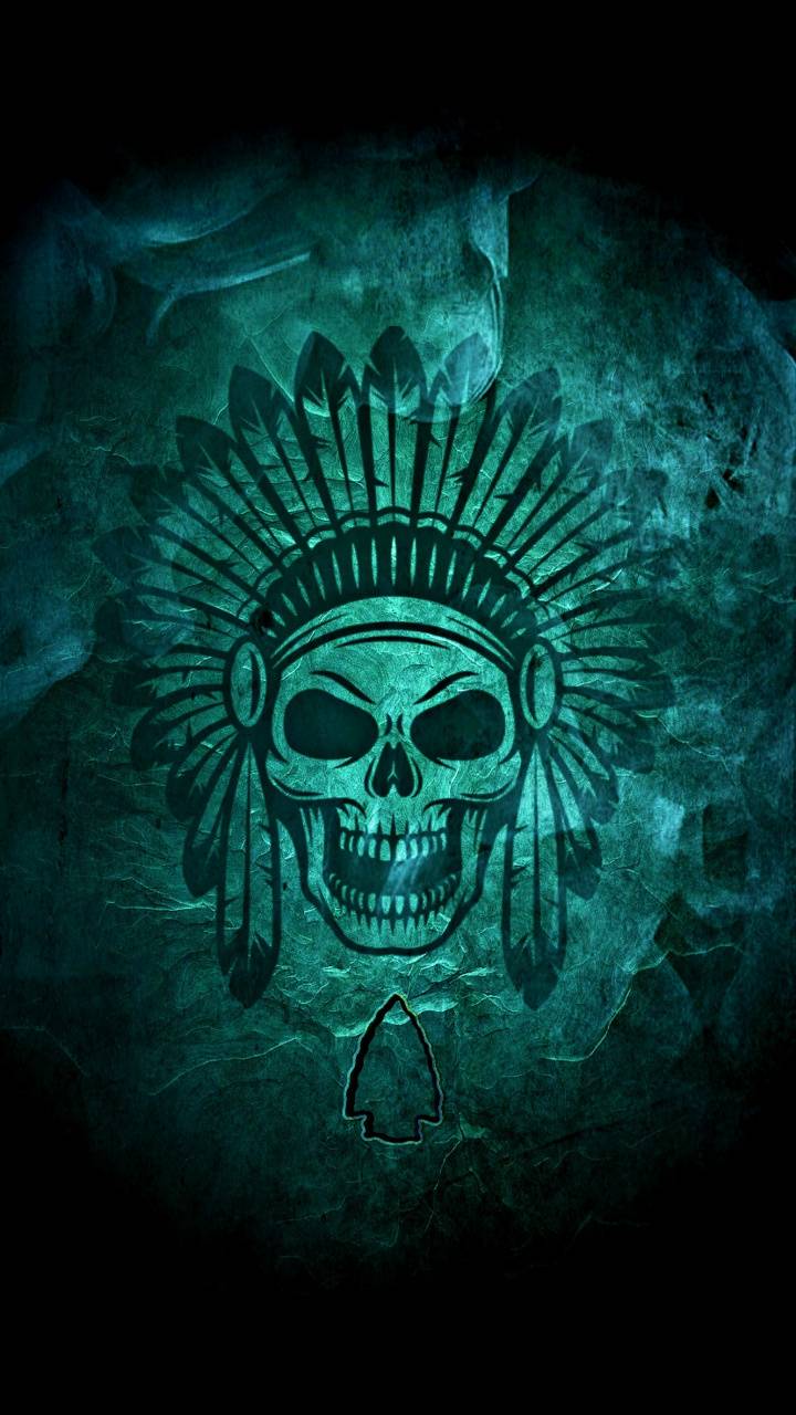720x1280 Indian Skull Smoke wallpaper by .