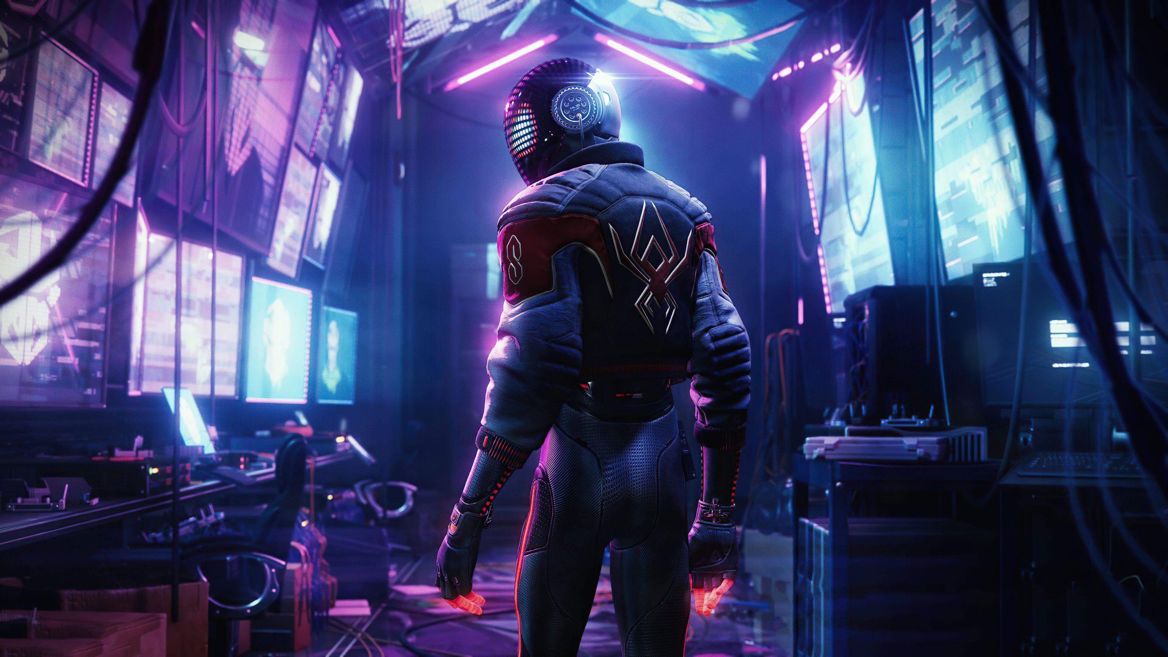 3840x2160 Daft Punk Spider Man