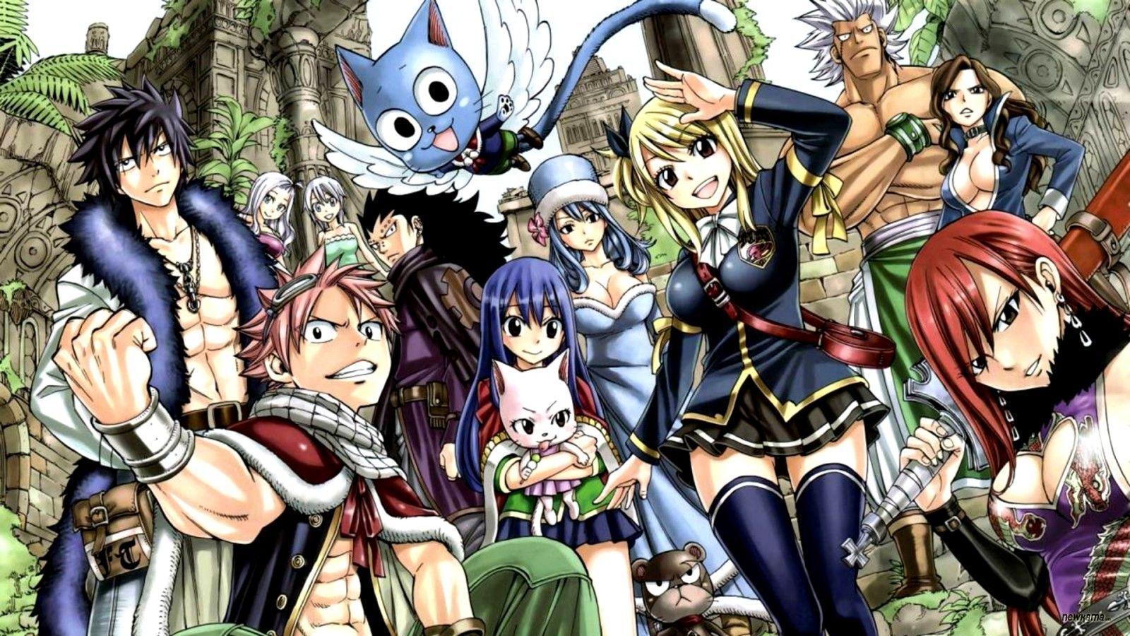 Fairy Tail Characters Wallpapers Top Free Fairy Tail Characters Backgrounds Wallpaperaccess