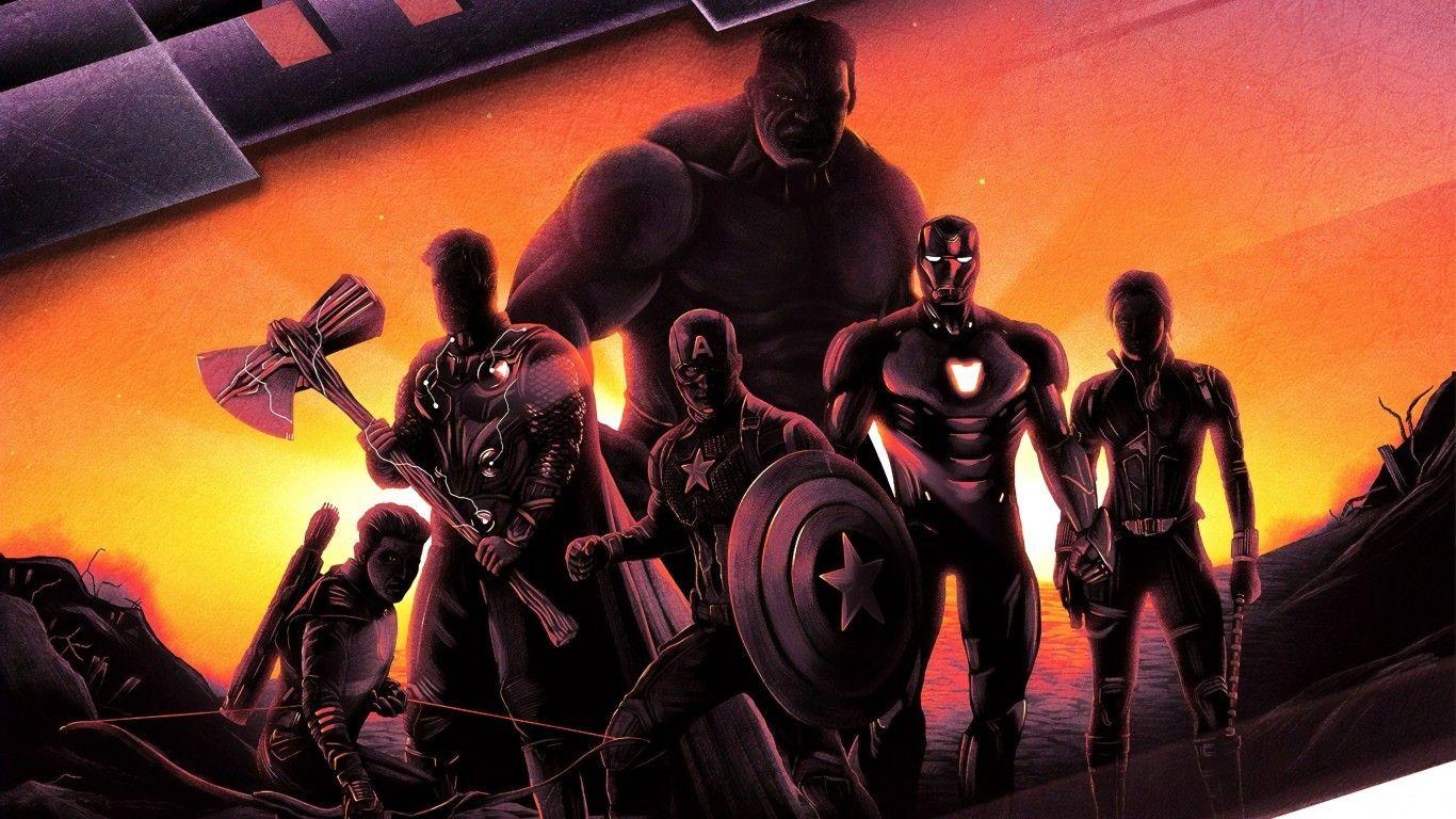 1366x768 Avengers, Iron Man, Hulk, Captain .