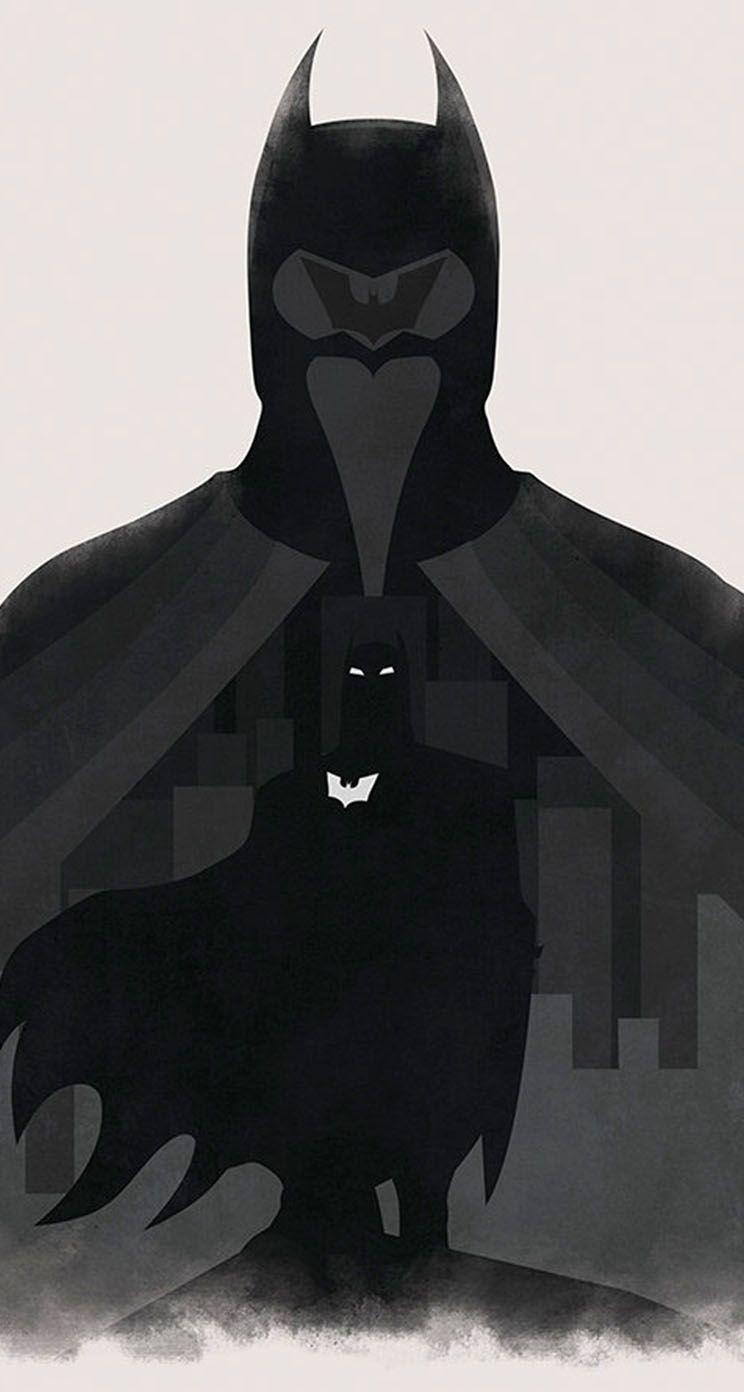 744x1392 Batman Minimalist Wallpaper