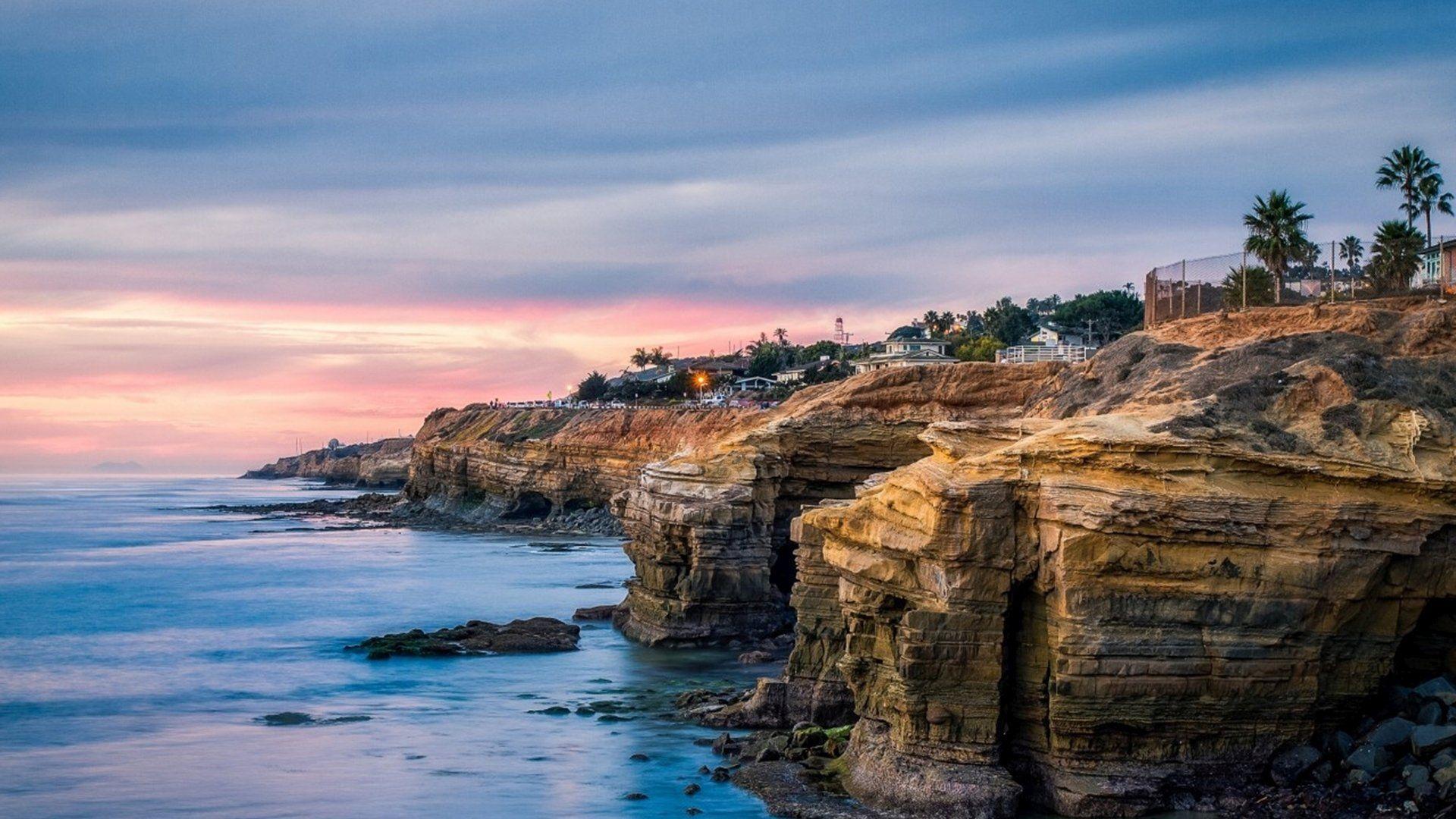 1920x1080 Beach in San Diego HD wallpaper