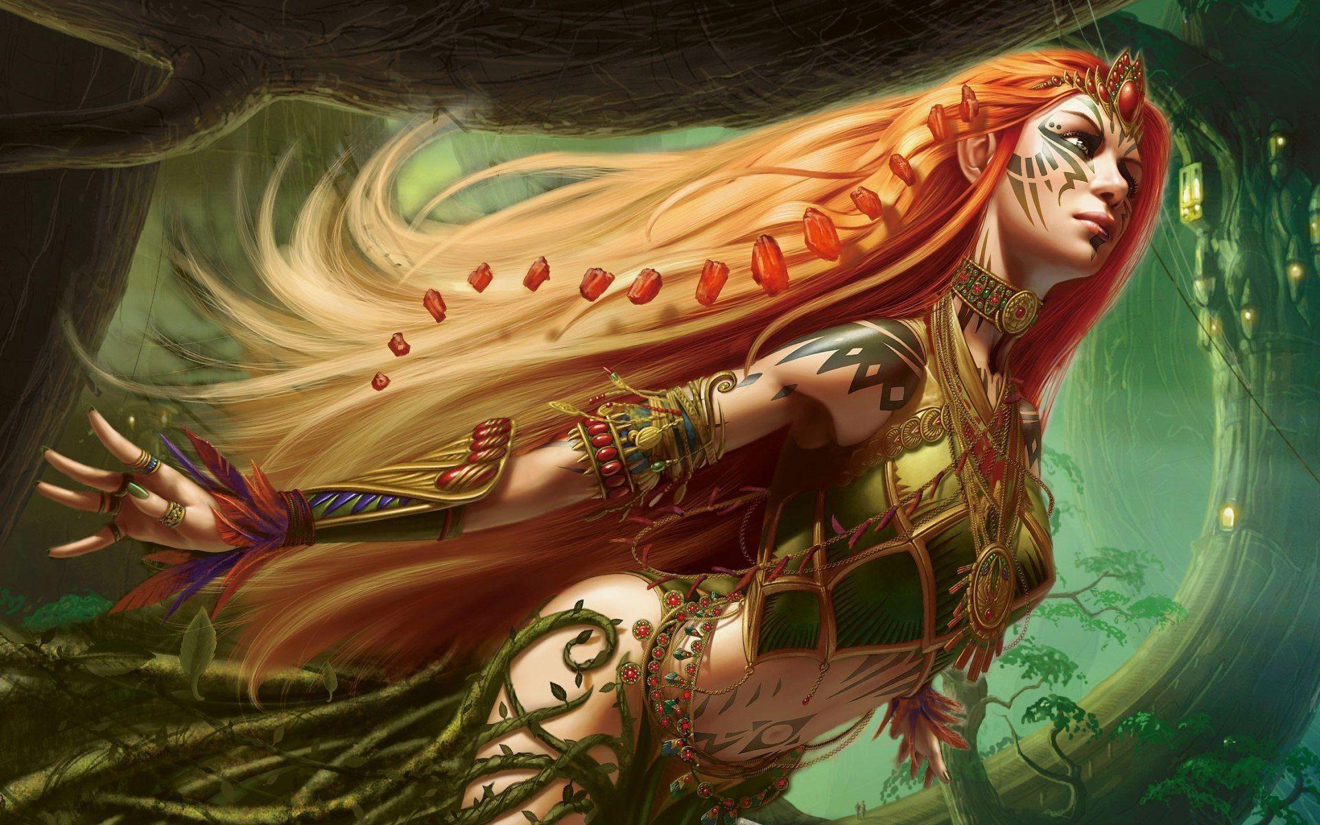 1920x1200 Spirit, forest, wallpaper, girls .