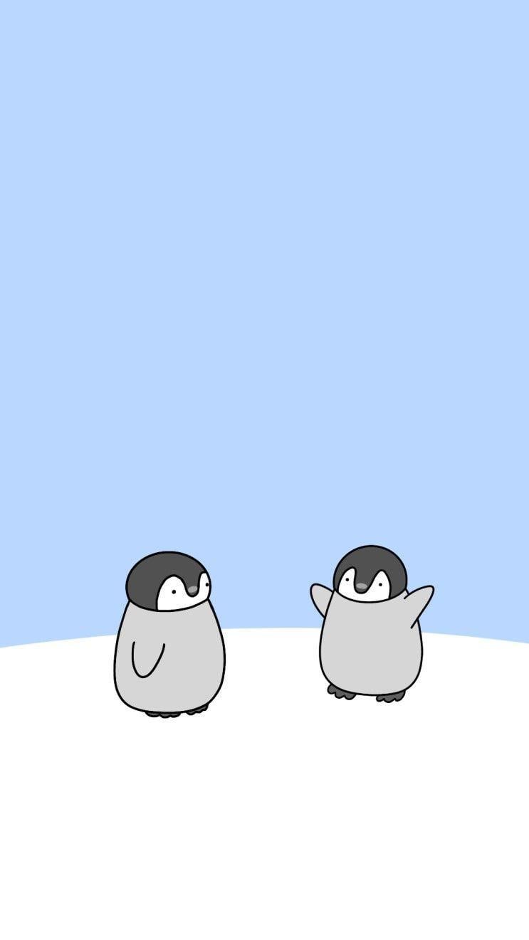 cute cartoon penguin wallpaper