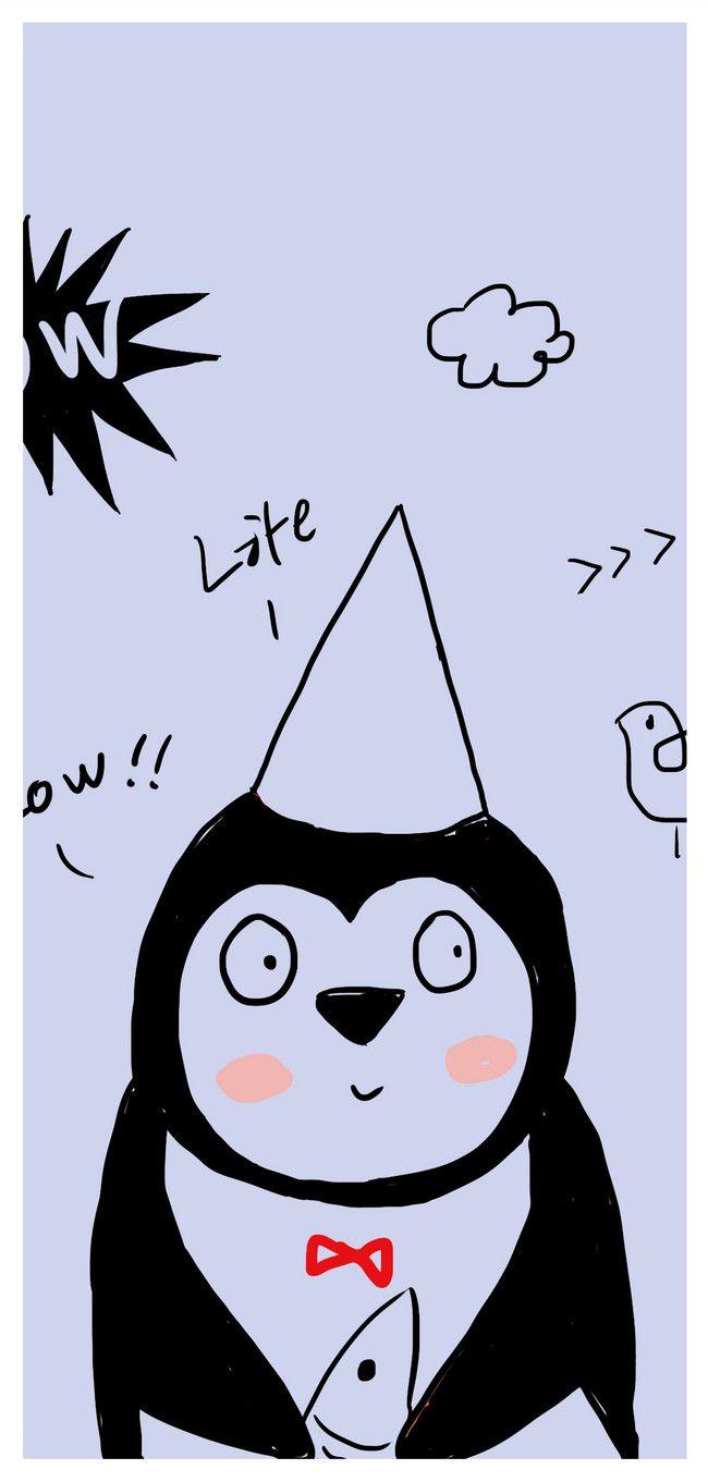 650x1361 Little Penguin Cute Cartoon Mobile .