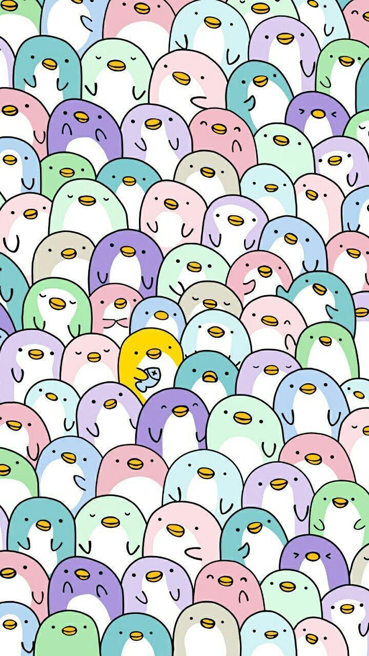 720x1280 Penguin motivation wallpaper Pastel .amp.