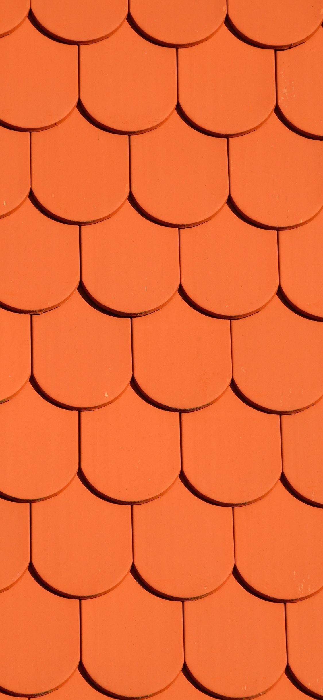 1125x2436 Orange Aesthetic Tile Wallpaper