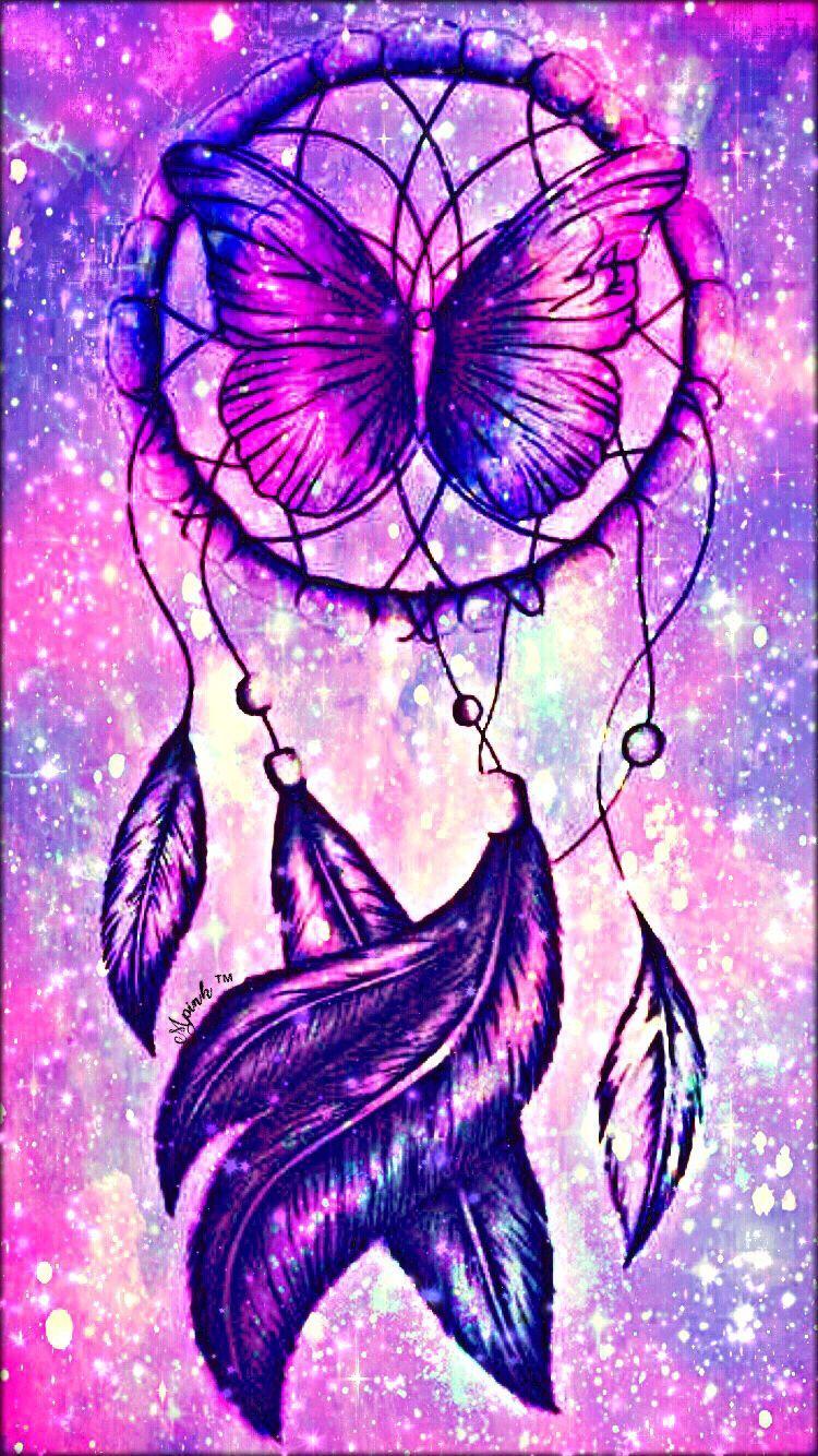 750x1334 Butterfly Dreamcatcher Galaxy iPhone .com