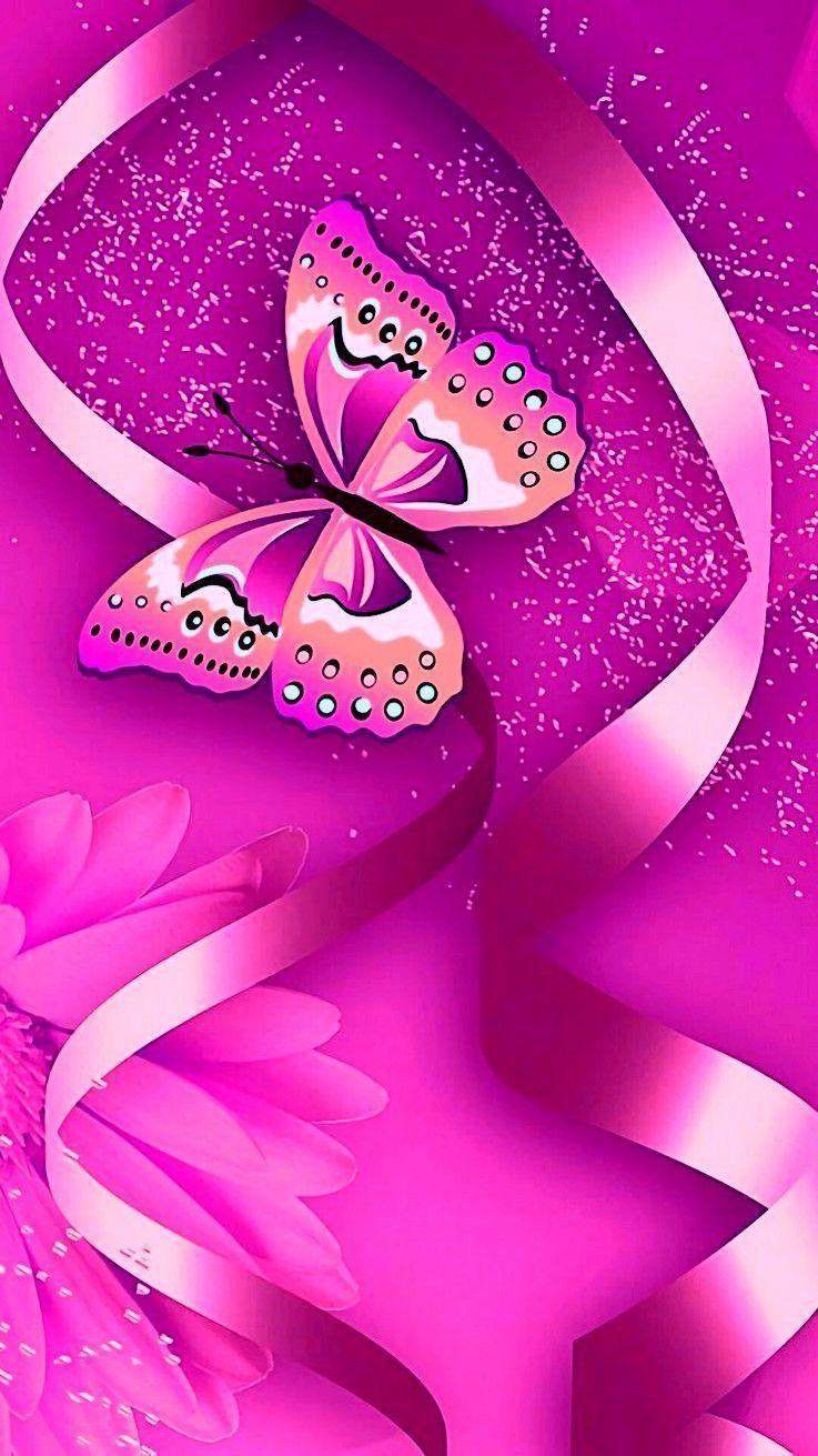 Cute Pink Butterfly Wallpapers Top Free Cute Pink Butterfly