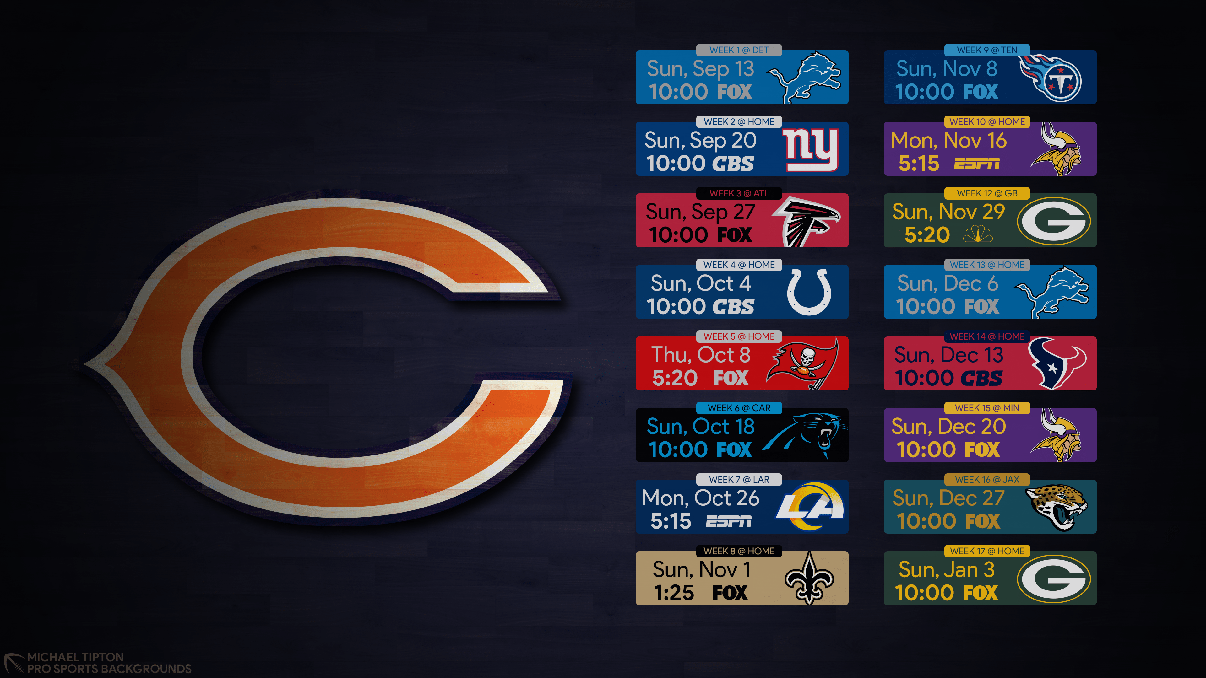 2023 Chicago Bears wallpaper – Pro Sports Backgrounds