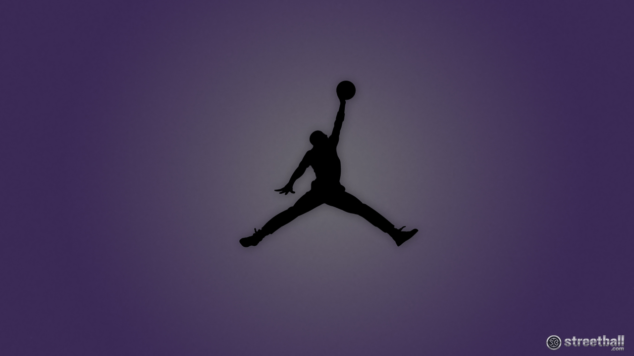 1280x720 Purple Jordan Logo Wallpaper