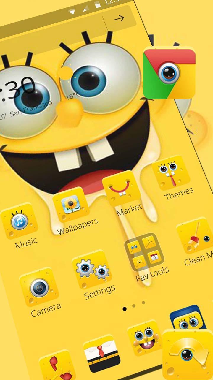 Flying Spongebob Live Wallpaper  Dazzling Rainbow Colors  free download