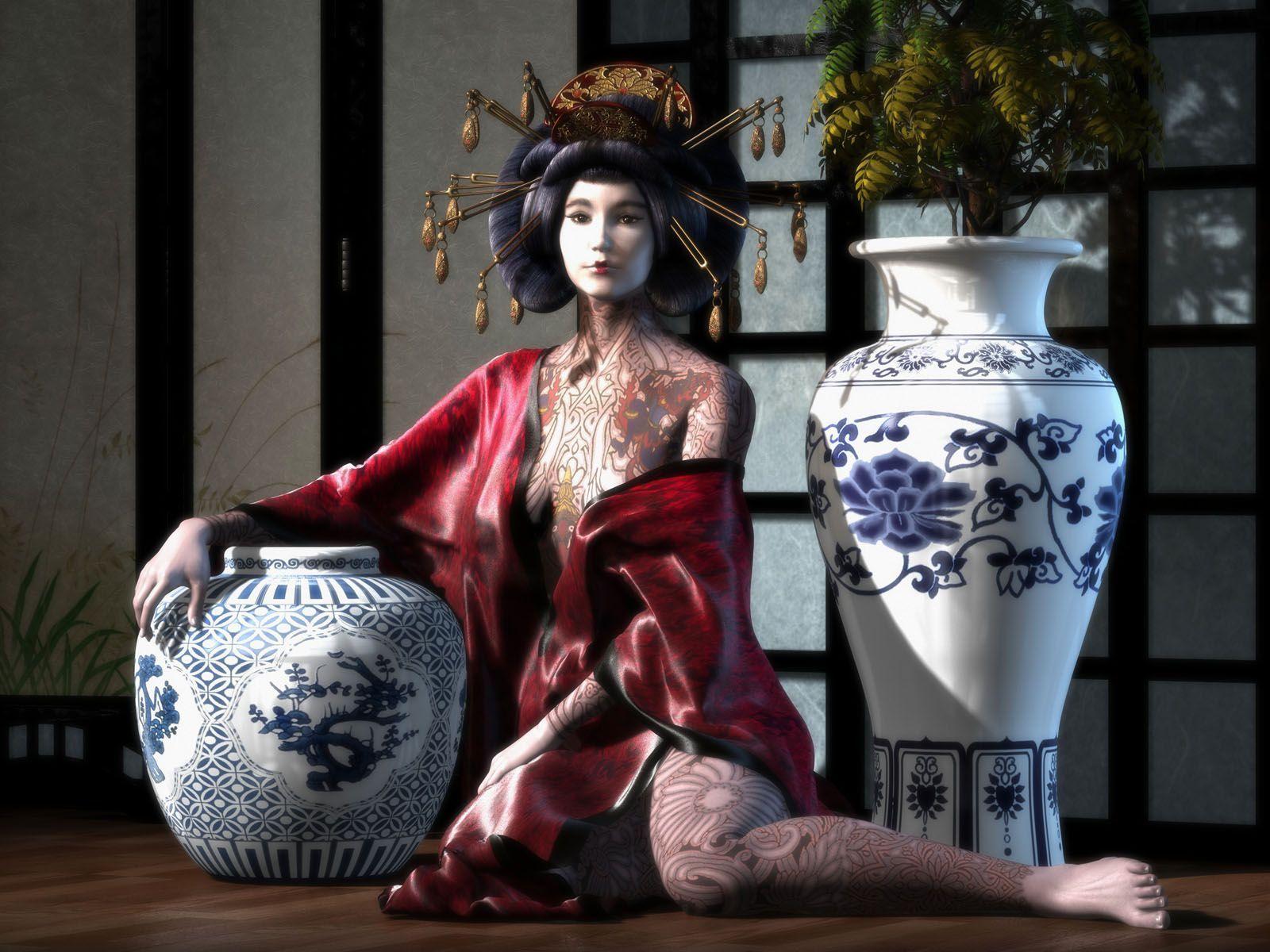 1600x1200 Geisha. Geisha