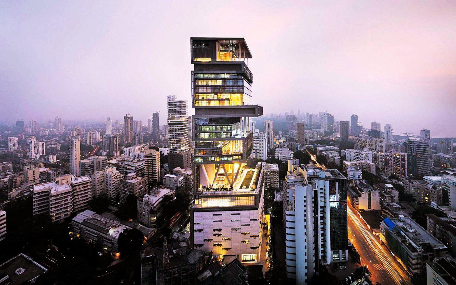 1920x1200 Billion Dollar House Mumbai .