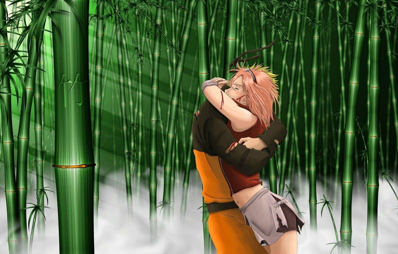 1332x850 Photo Wallpaper Fog, Blood, Meeting, Tears, Hugs, Rays Naruto Shippuden Romance