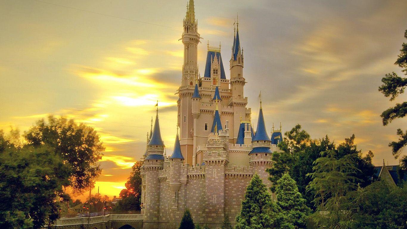 1366x768 21++ Disney Castle Laptop Wallpaper
