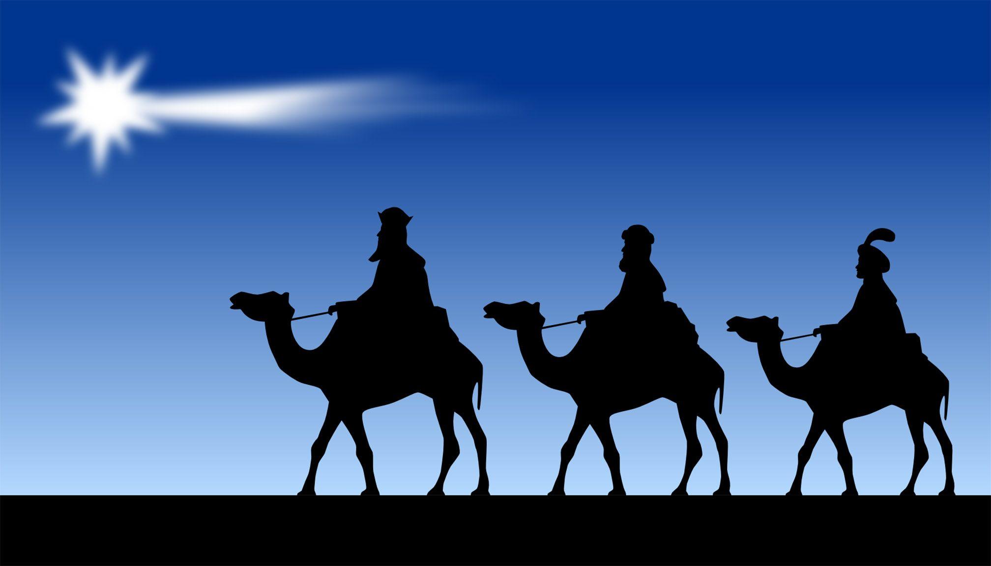 2016x1152 3 Wise Men Christmas Wallpaper .
