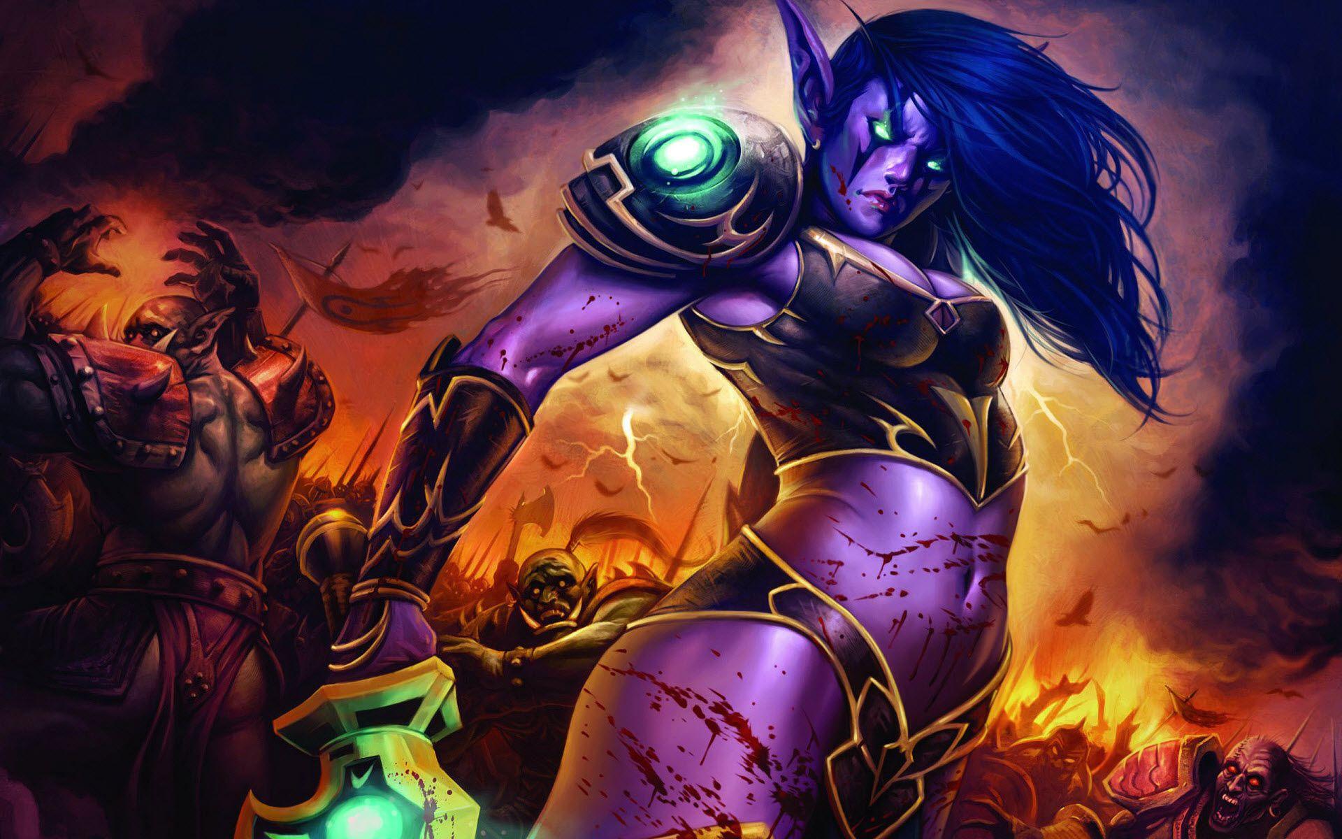 1920x1200 World of Warcraft Lady Wallpaper