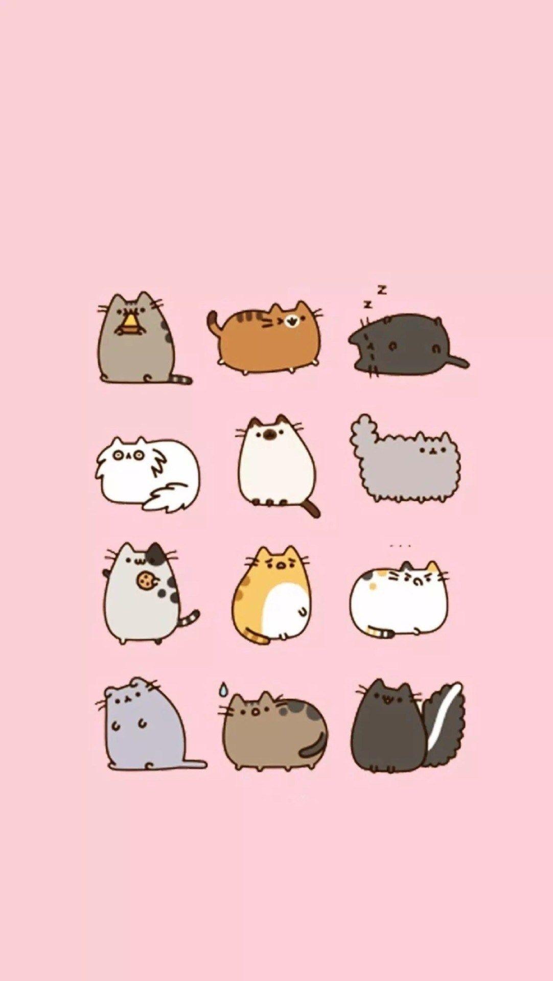 Kawaii Pusheen Wallpapers Top Free Kawaii Pusheen Backgrounds Wallpaperaccess