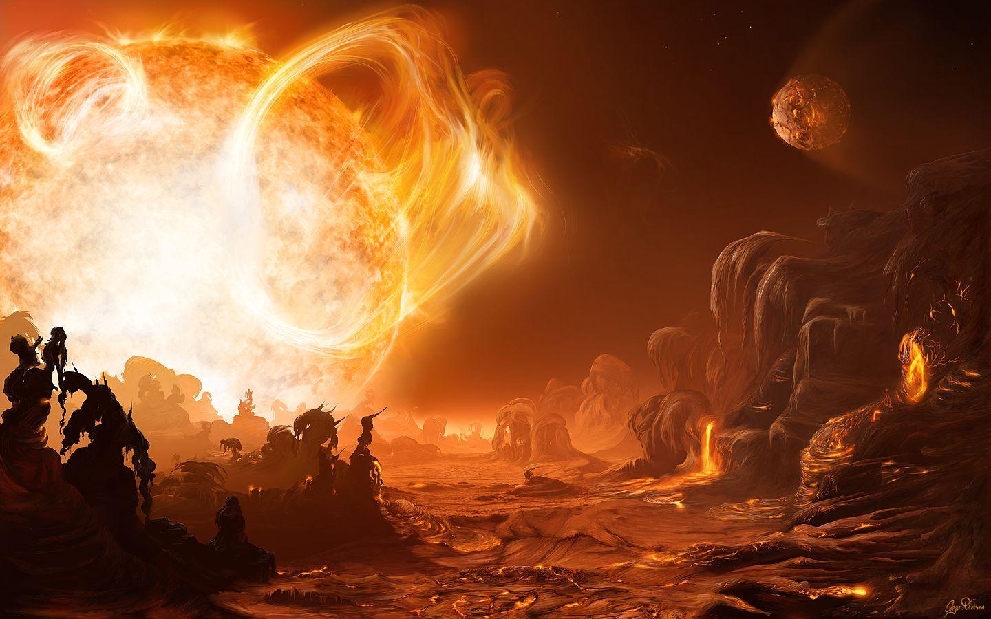 1440x900 A Dangerous Sunrise on Gliese 876dapod.nasa.gov