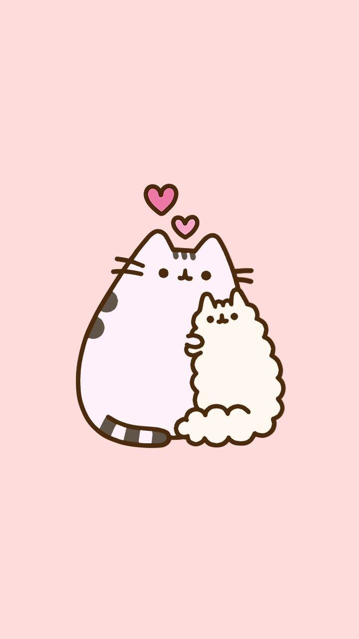 720x1280 Kawaii Pastel Pink Cat Wallpaper .novocom.top