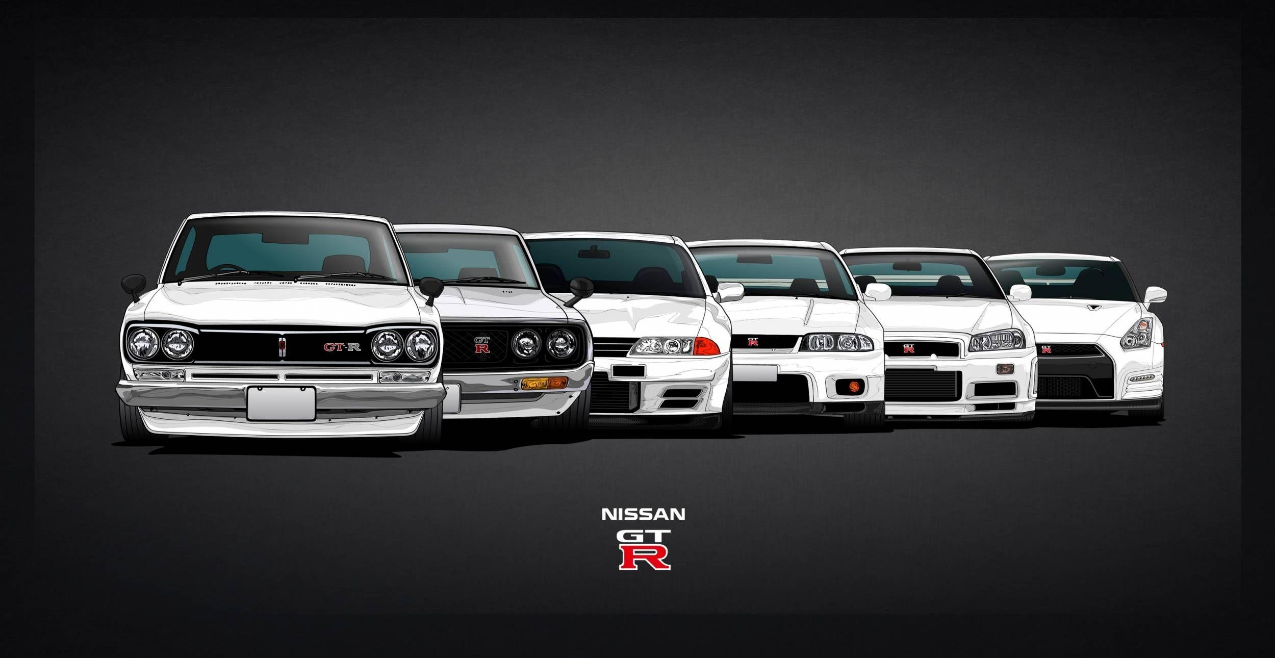 2500x1290 Nissan GTR HD Wallpaper