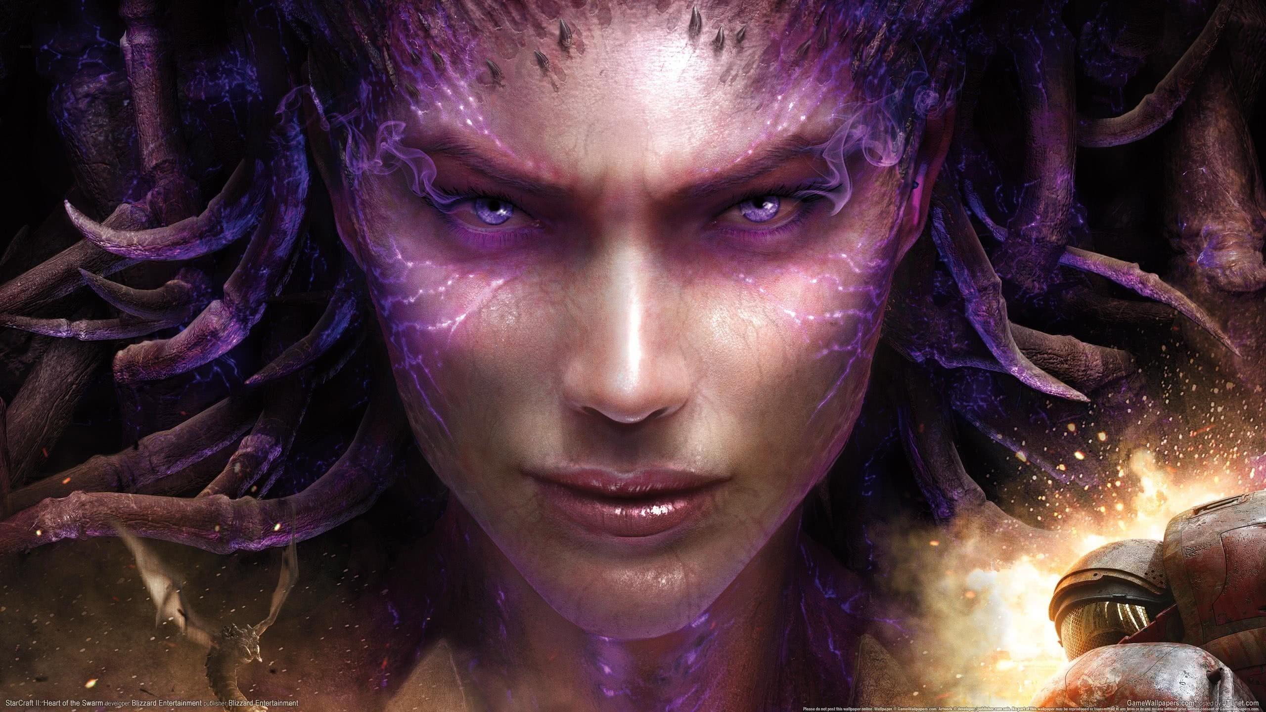 2560x1440 Starcraft II Heart Of The Swarm Sarah Kerrigan WQHD 1440P Wallpaper
