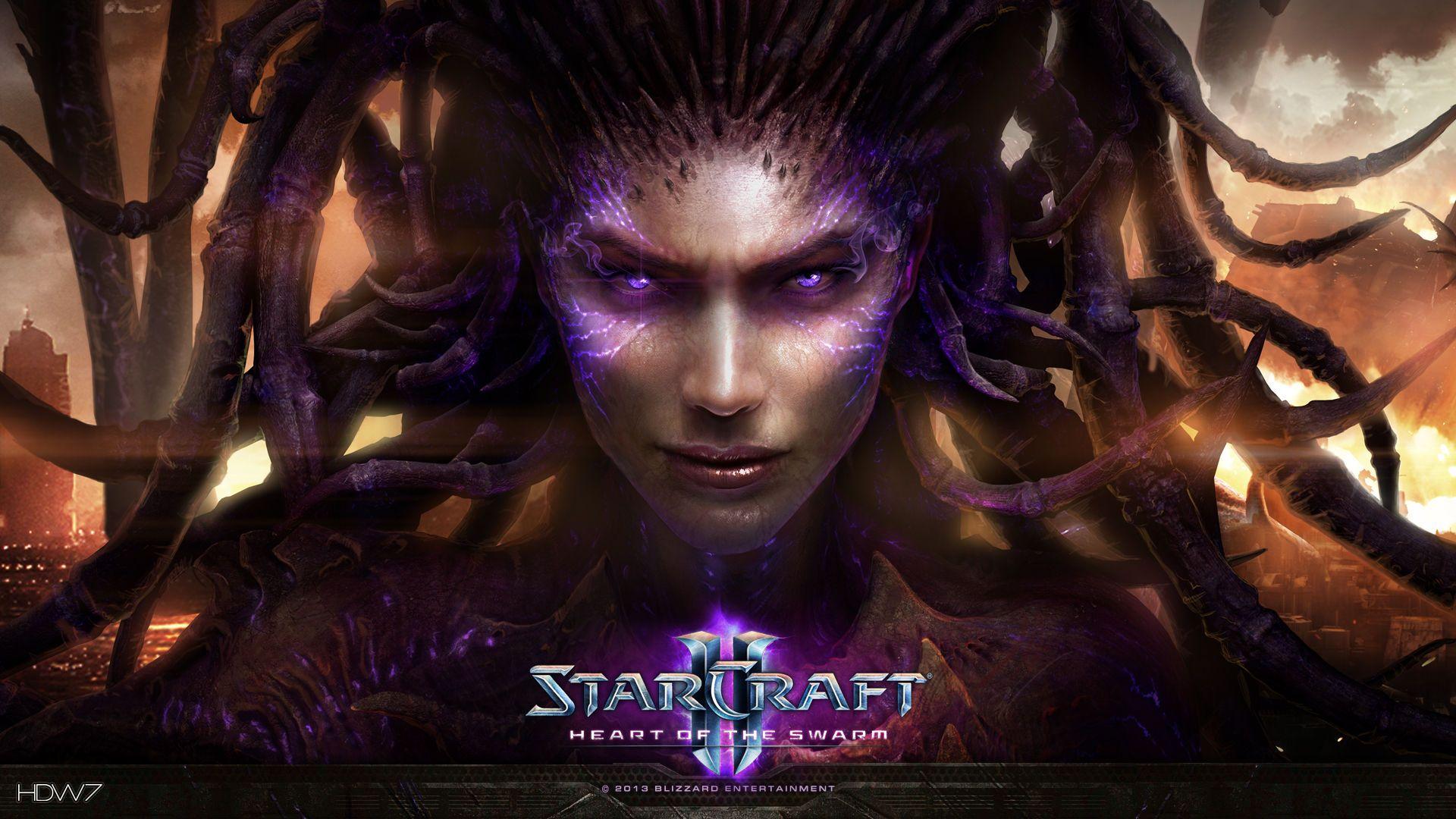1920x1080 swarm starcraft 2 heart .