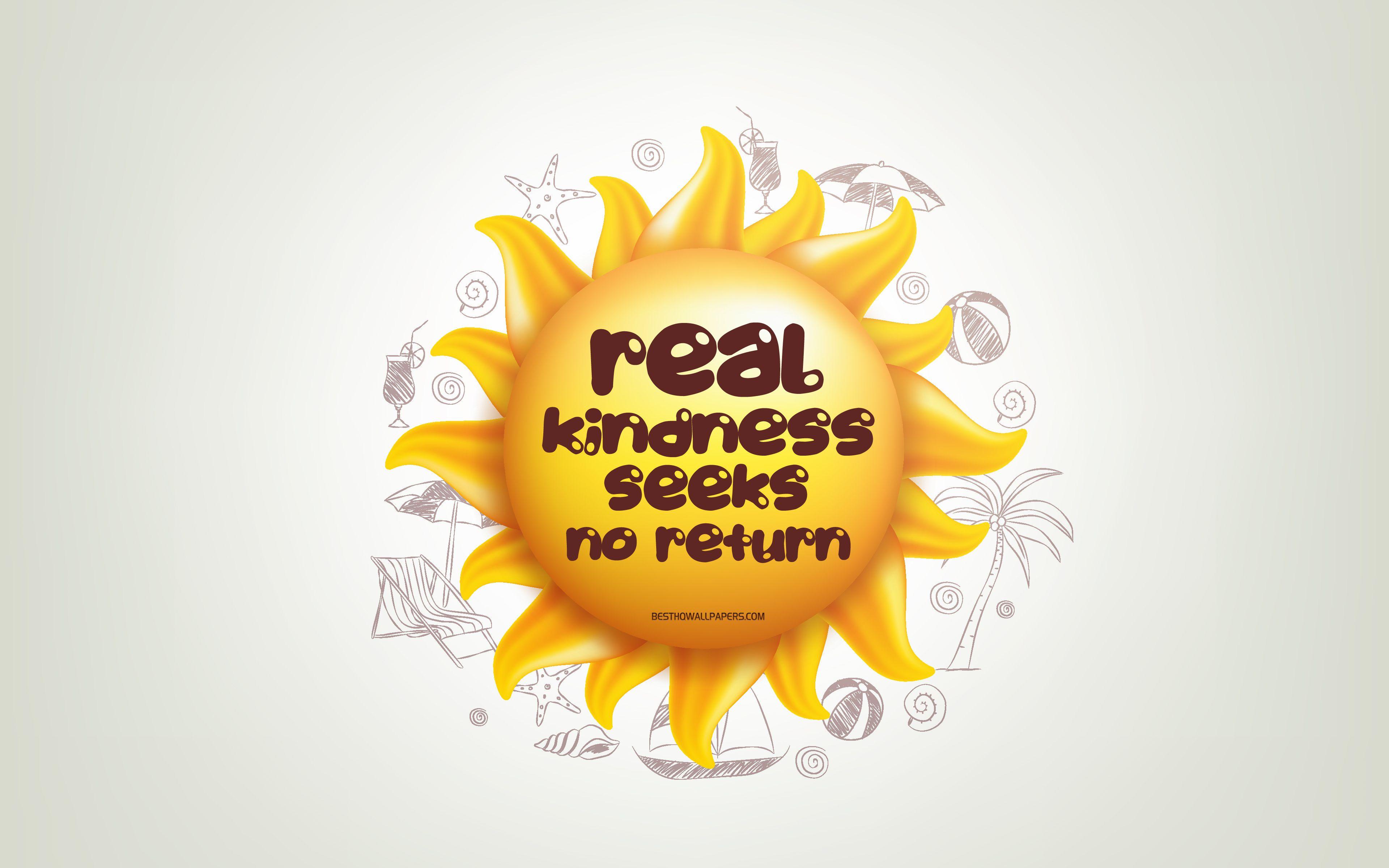 3840x2400 4k, 3D sun, positive quotes, 3D .